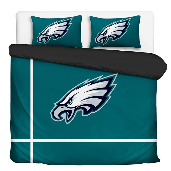 Philadelphia Eagles 3-Pieces Full Bedding 001